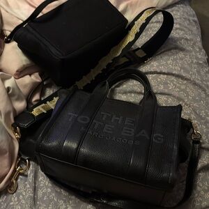 Marc Jacob’s The Tote Bag small tote in black leather